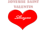 Gif animé joyeuse Saint Valentin coeur rouge
